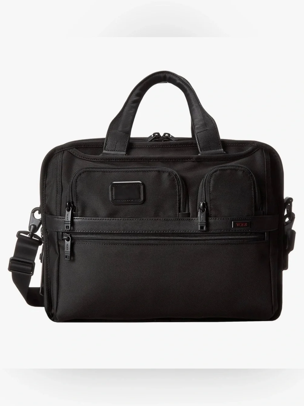 Tumi Alpha 2 expanded soft briefcase crossbody/handle bag